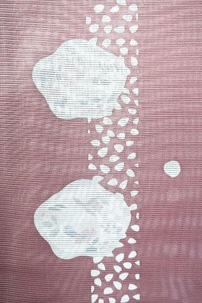 ★専用★未使用品 夏着物 夏 絽 小紋 くすみピンク 身丈155.5cm