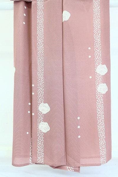 ★専用★未使用品 夏着物 夏 絽 小紋 くすみピンク 身丈155.5cm