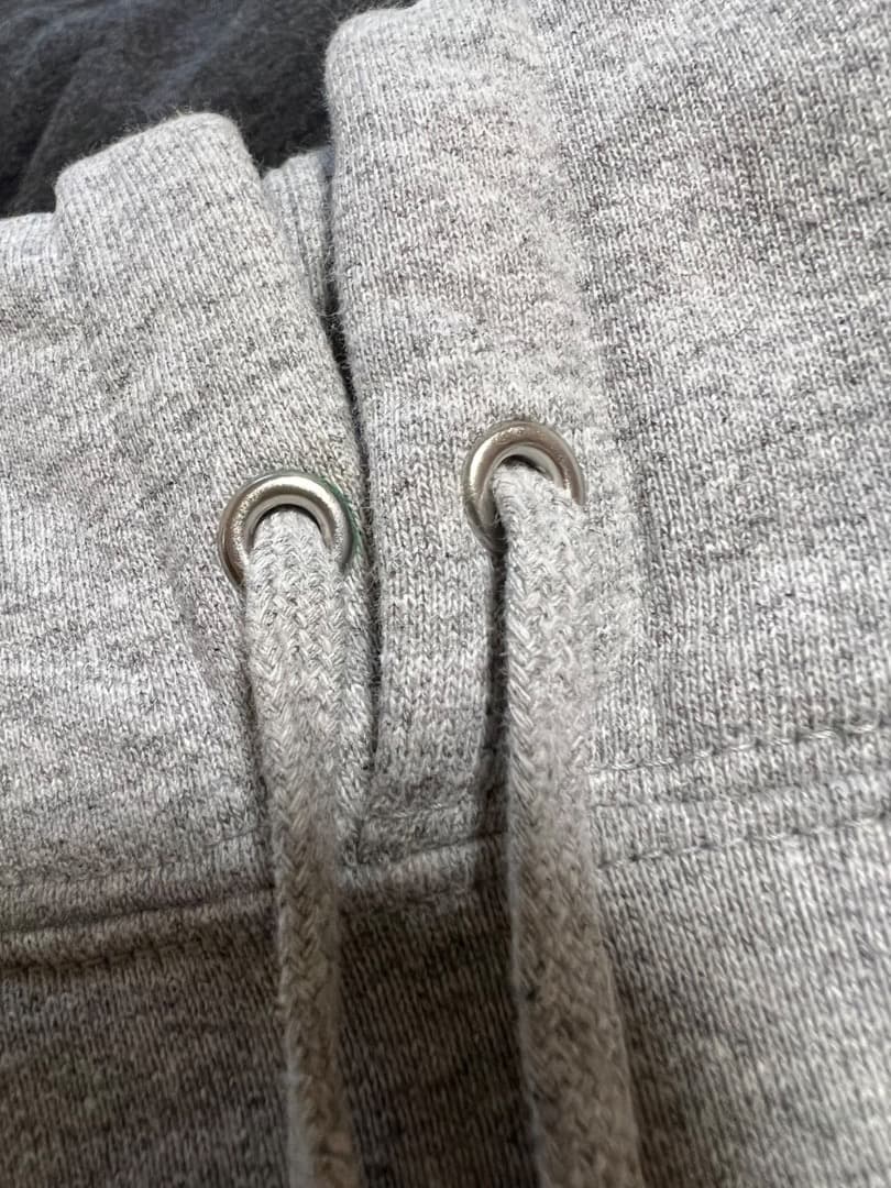 3750M【人気モデル】シュプリーム☆刺繍Sロゴ 色切り替え パーカー グレー