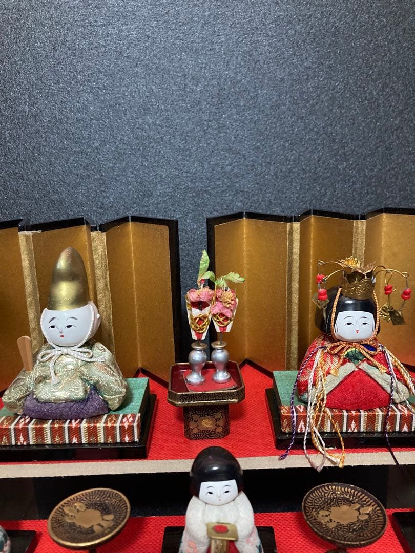 雛人形　るんるんるん　豆雛のみ　木目込み十五人揃え