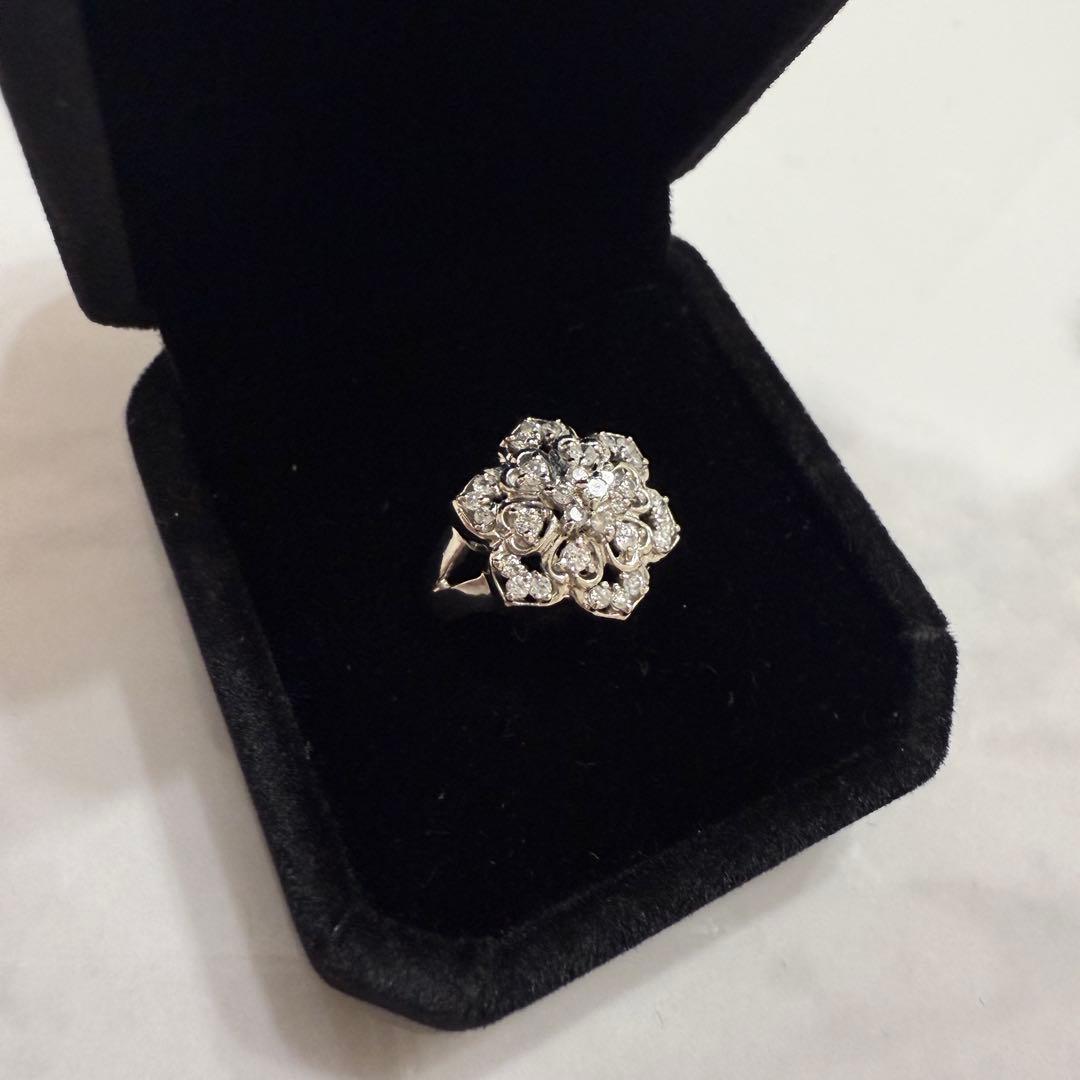 Pt900 ダイヤモンドリング 14号