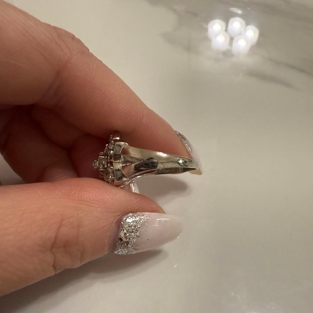 Pt900 ダイヤモンドリング 14号