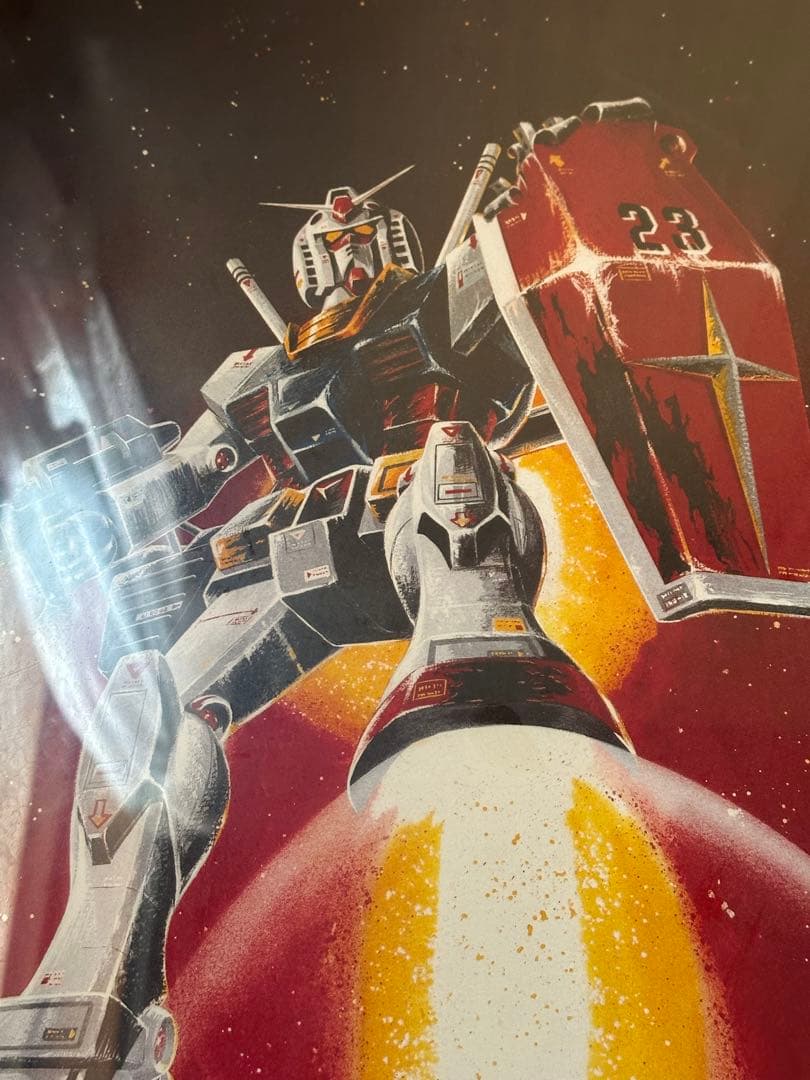 ファースト　ガンダム　リトグラフ　試刷りの為　世界で1枚　レア　大河原邦男　直筆