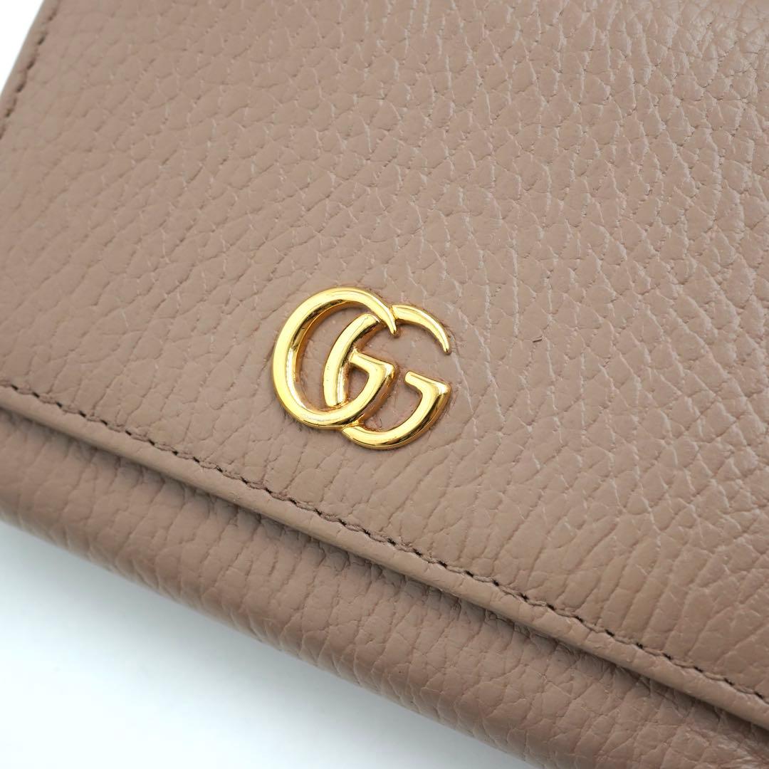 ✨未使用展示品・箱付き✨　GUCCI ミニ財布　マーモント　三つ折り　GG