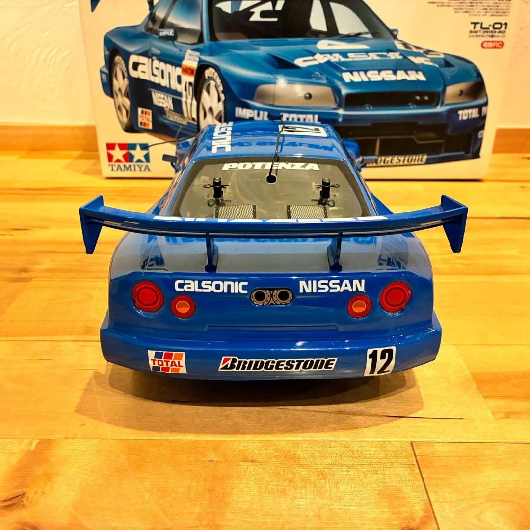 TAMIYA 電動RC カルソニック スカイライン GT-R R34 送信機付き