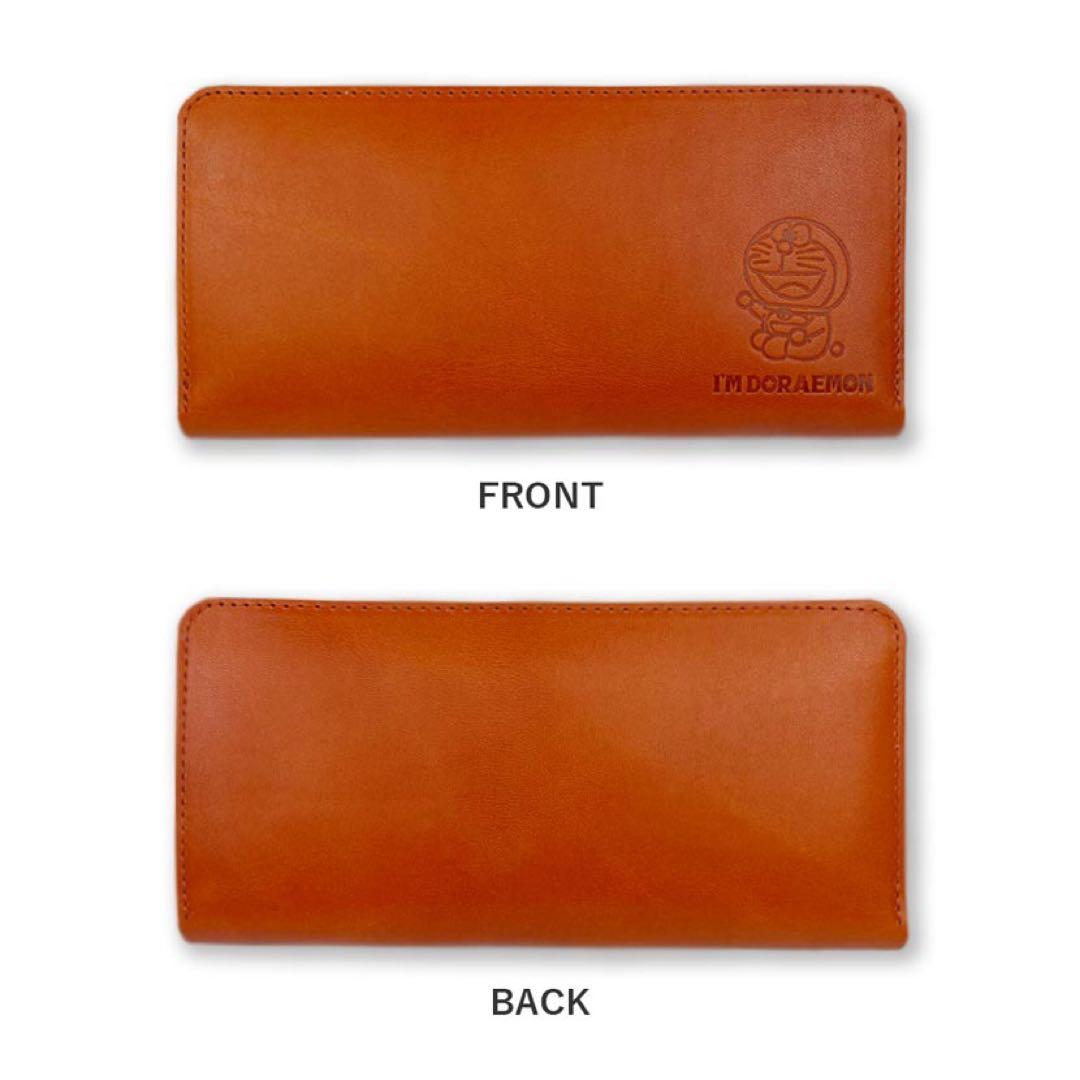 【新品・未使用】ドラえもん 本革 長財布 I’M DORAEMON オレンジ
