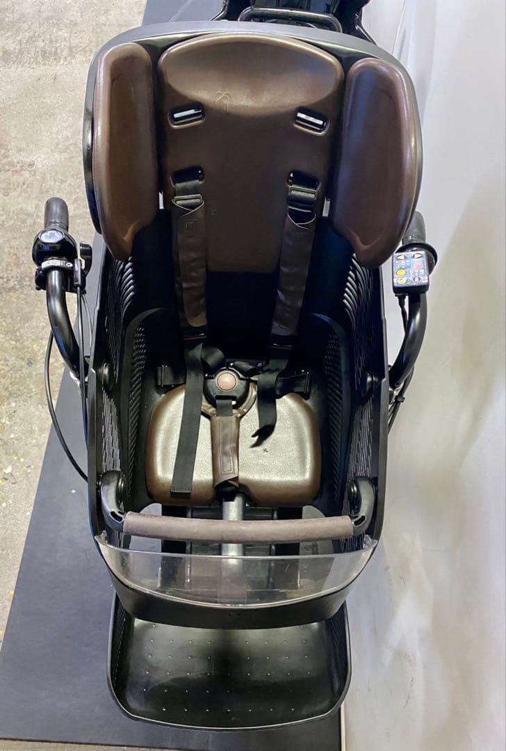 1年保証 送料無料　ブリヂストン　20インチ　子供乗せ　茶色　電動アシスト自転車