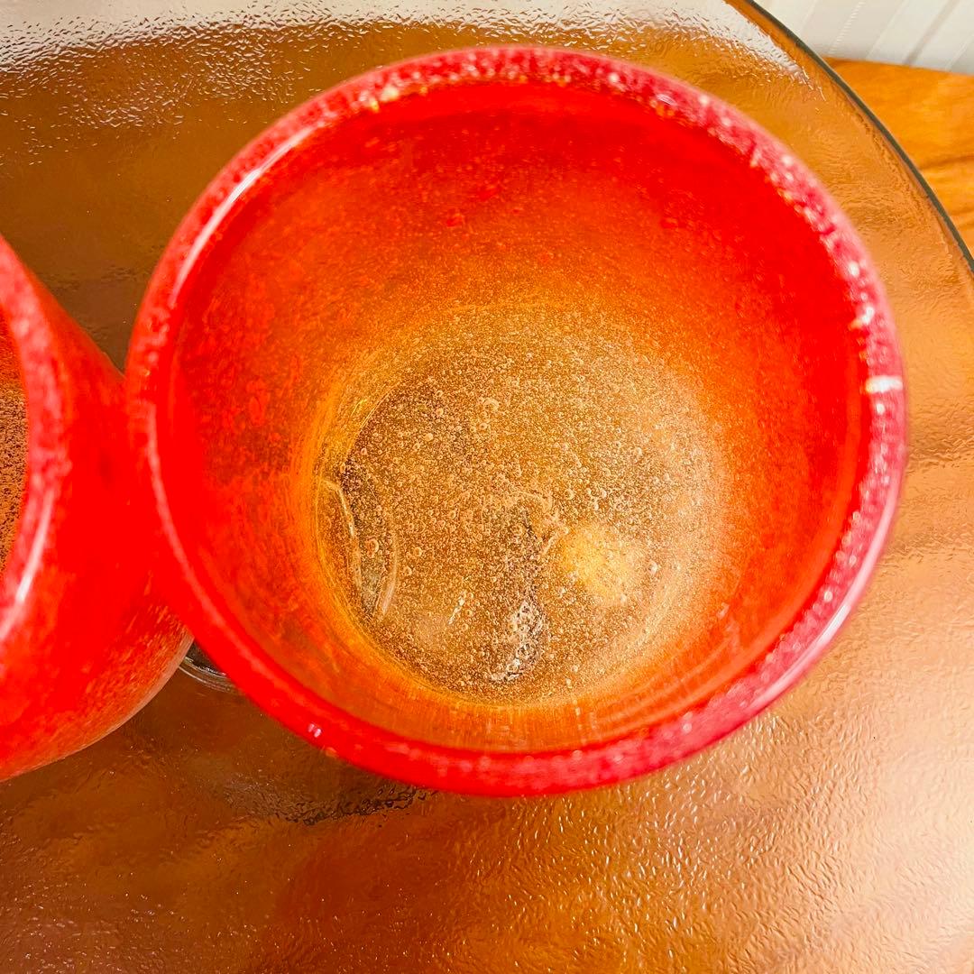 ✨新品未使用✨硝子工芸品 琉球ビードロ硝子 ペアグラス