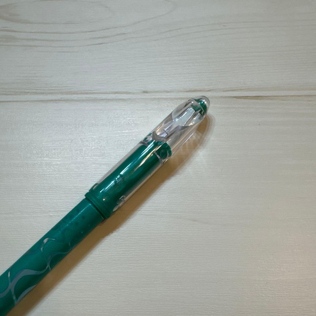 ペン回し　カラーゲル緑