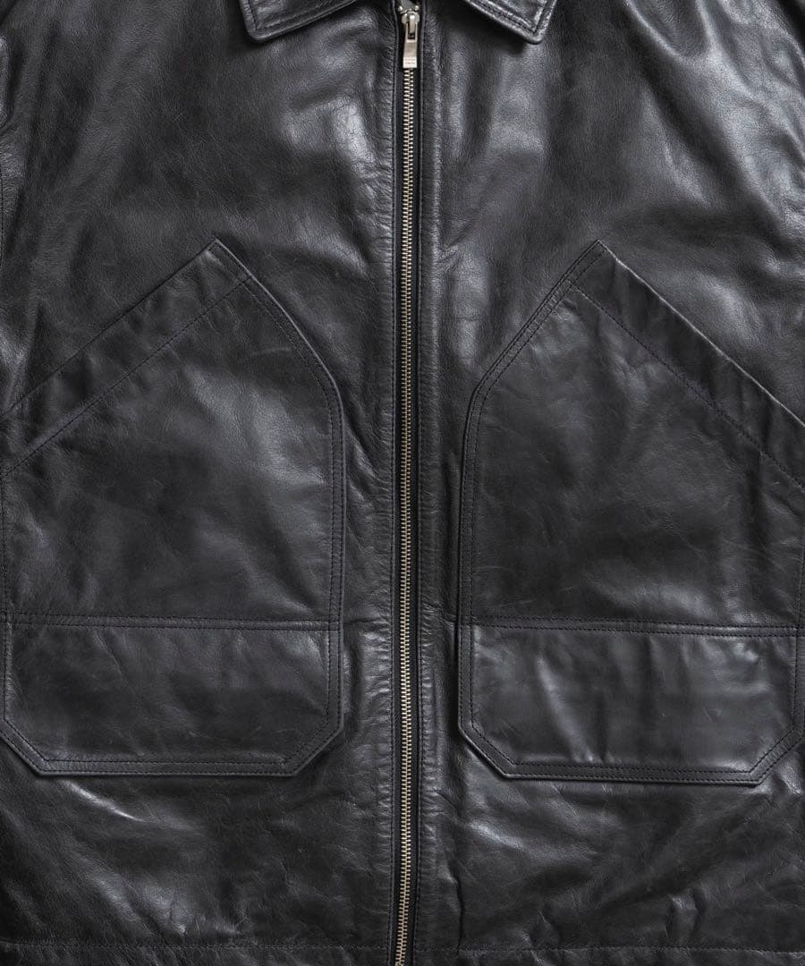 メゾンスペシャル　バッファローレザープライムオーバーシングルライダース