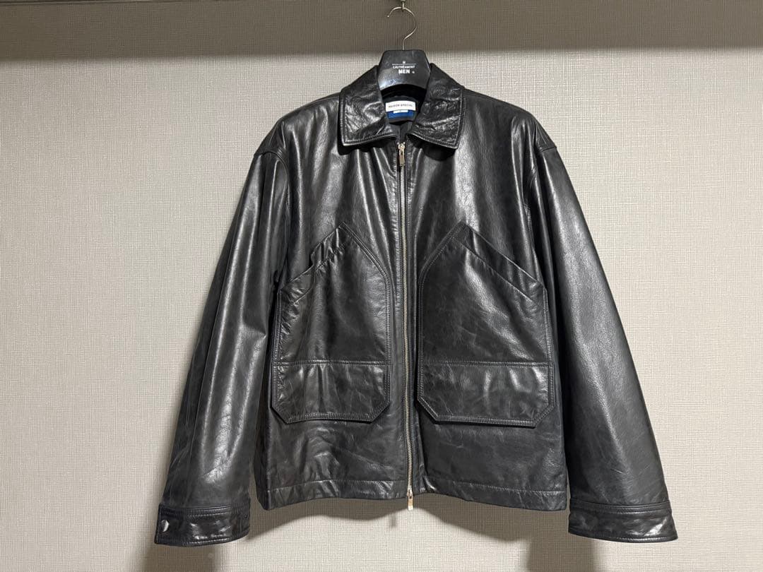 メゾンスペシャル　バッファローレザープライムオーバーシングルライダース