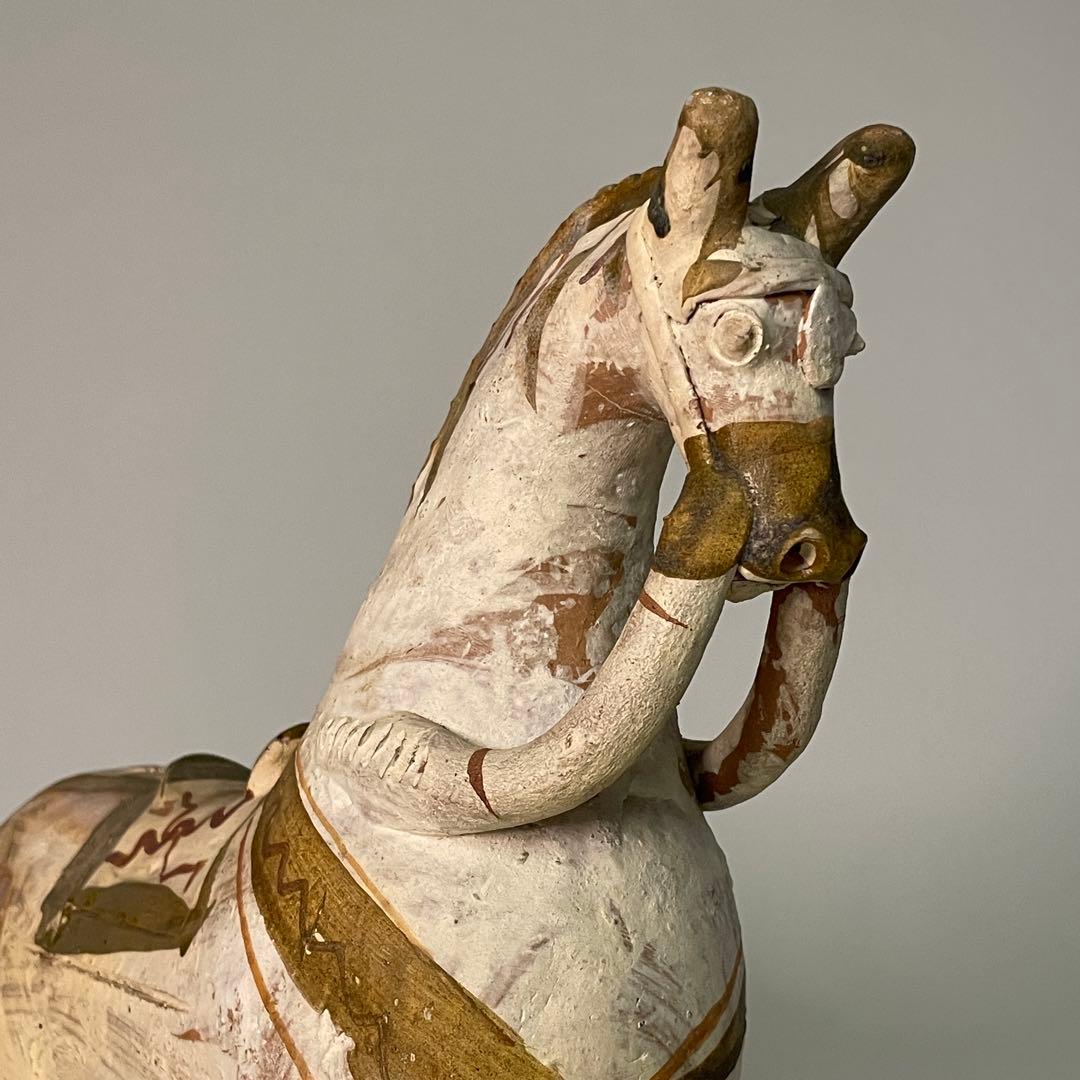 ヴィンテージ ペルー プカラ フォークアート ロバ 馬のオブジェ