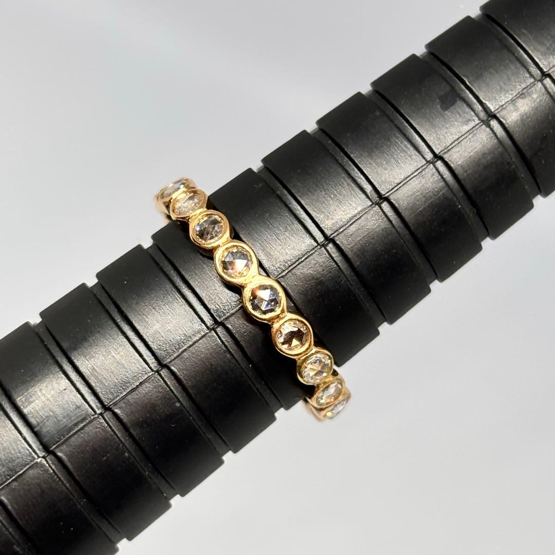 K18 ローズカット フルエタニティリング