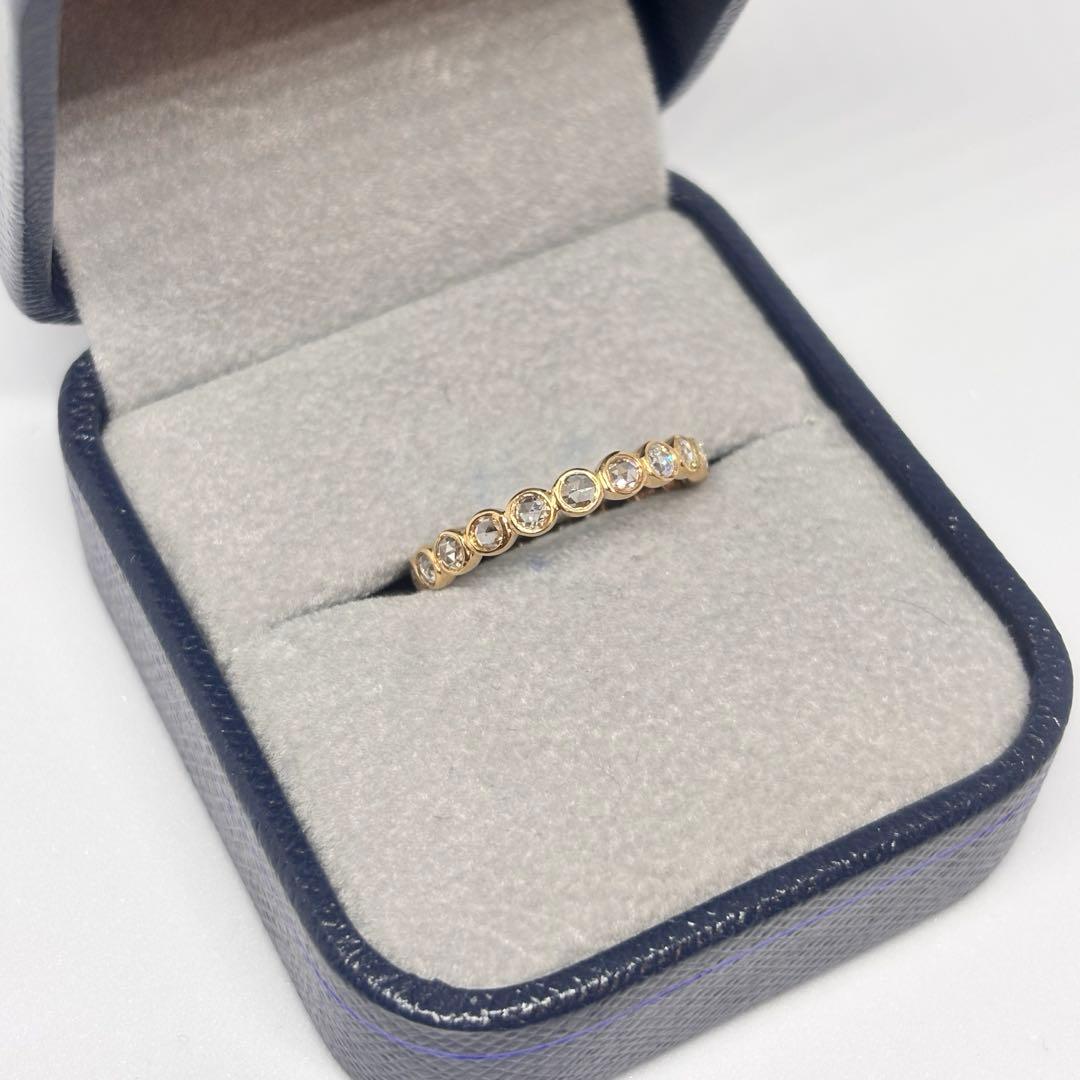 K18 ローズカット フルエタニティリング