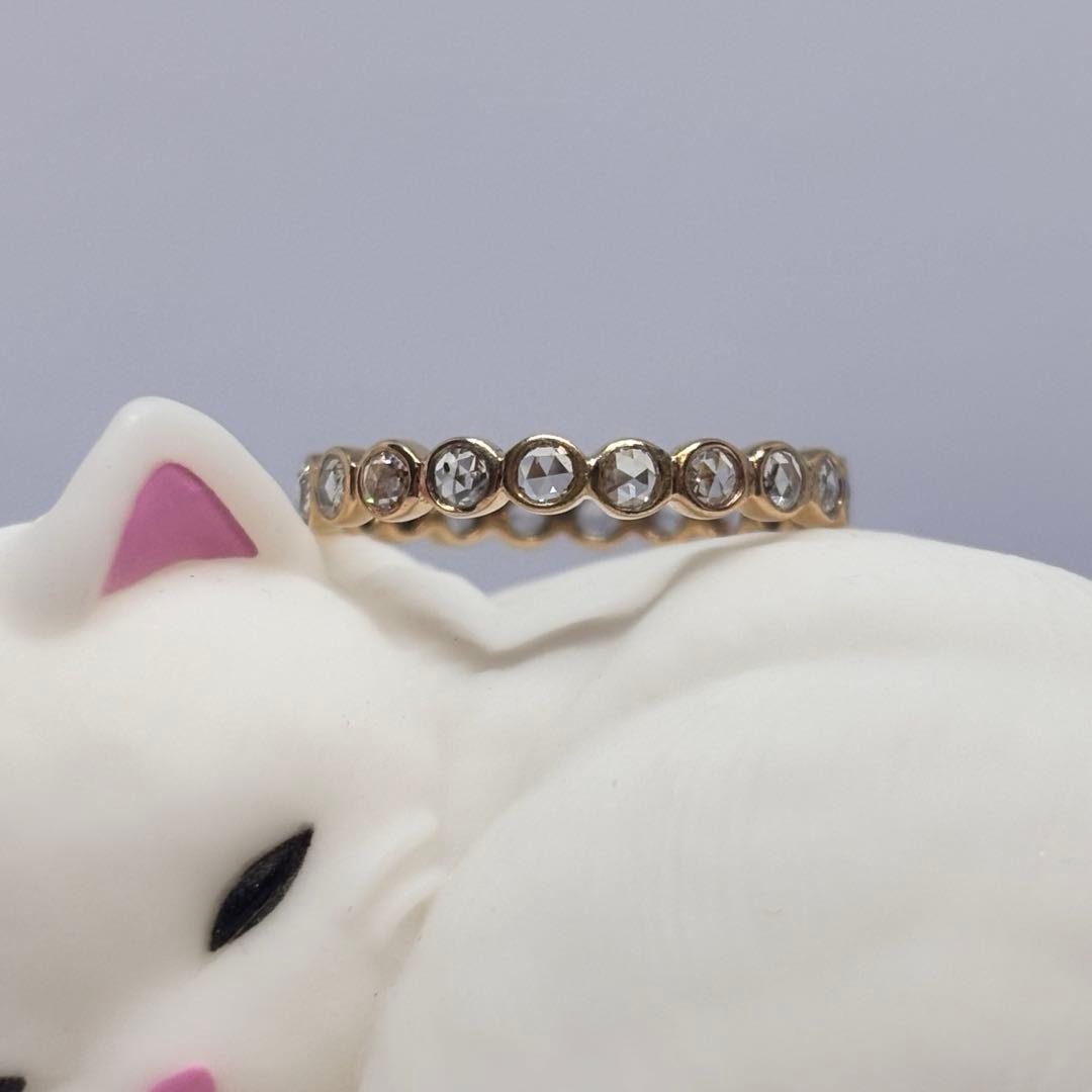 K18 ローズカット フルエタニティリング