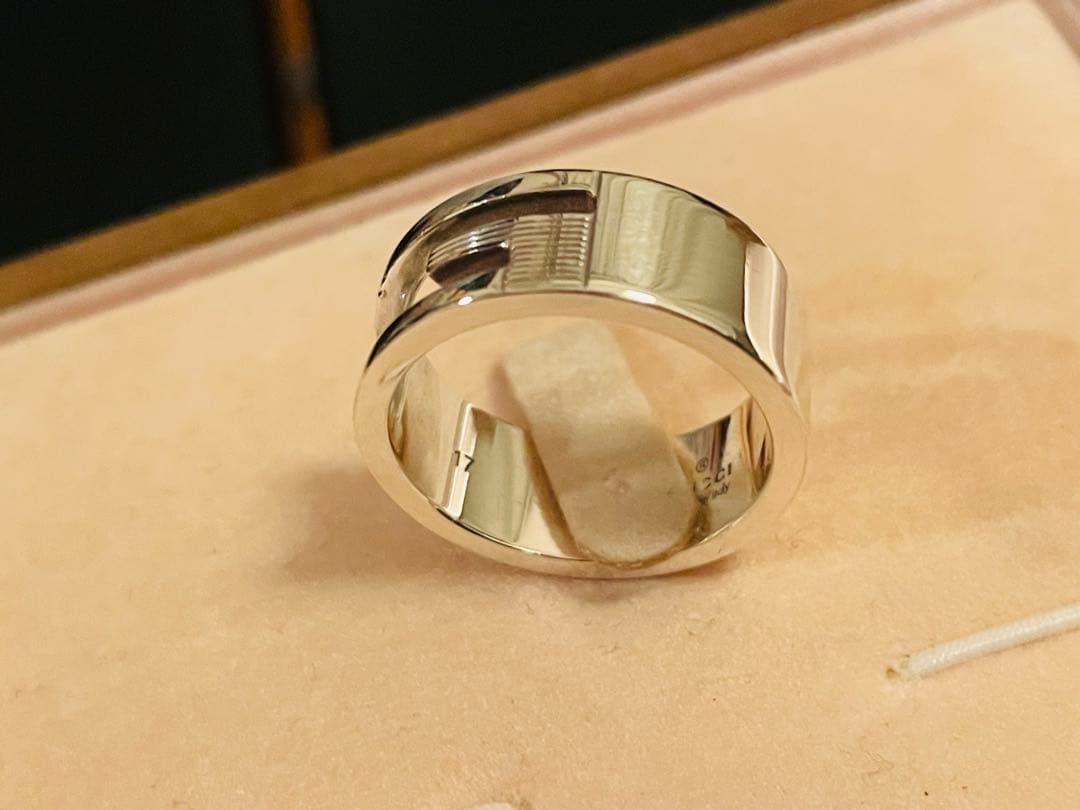 GUCCIリング 17号 カットリング カットアウト スターリングシルバー925
