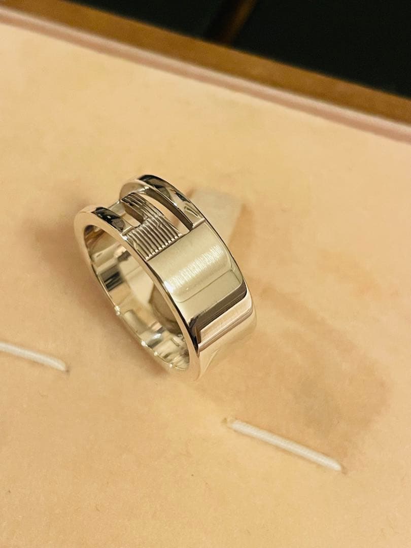 GUCCIリング 17号 カットリング カットアウト スターリングシルバー925
