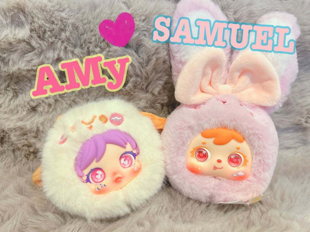 人気‼️流行りのAMy手鏡ぬいぐるみキーホルダーSAMUELぬいぐるみキーホルダー