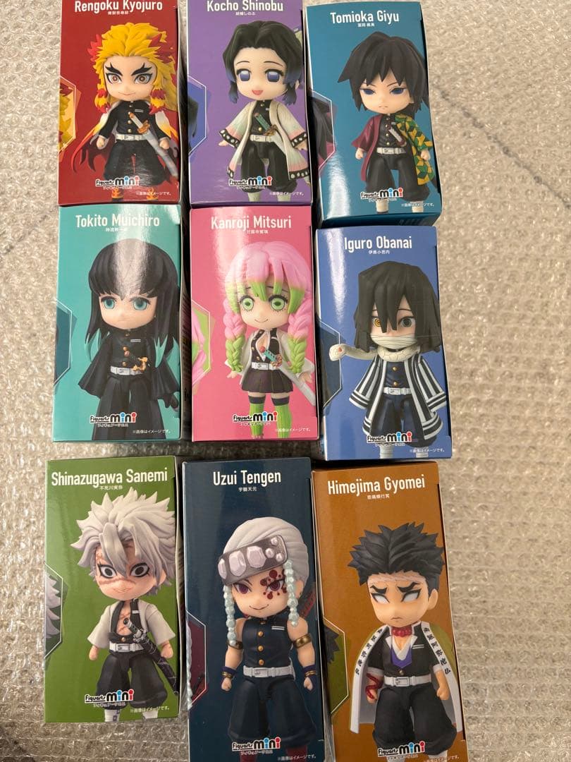 鬼滅の刃　フィギュアーツミニ　柱セット　煉獄杏寿郎　富岡義勇　時透無一郎