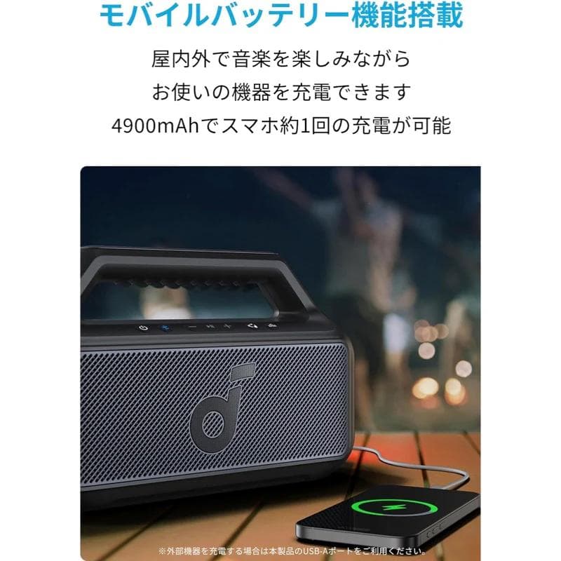 新品：soundcore スピーカー80w＋急速 充電器 65ｗ　サウンドコア