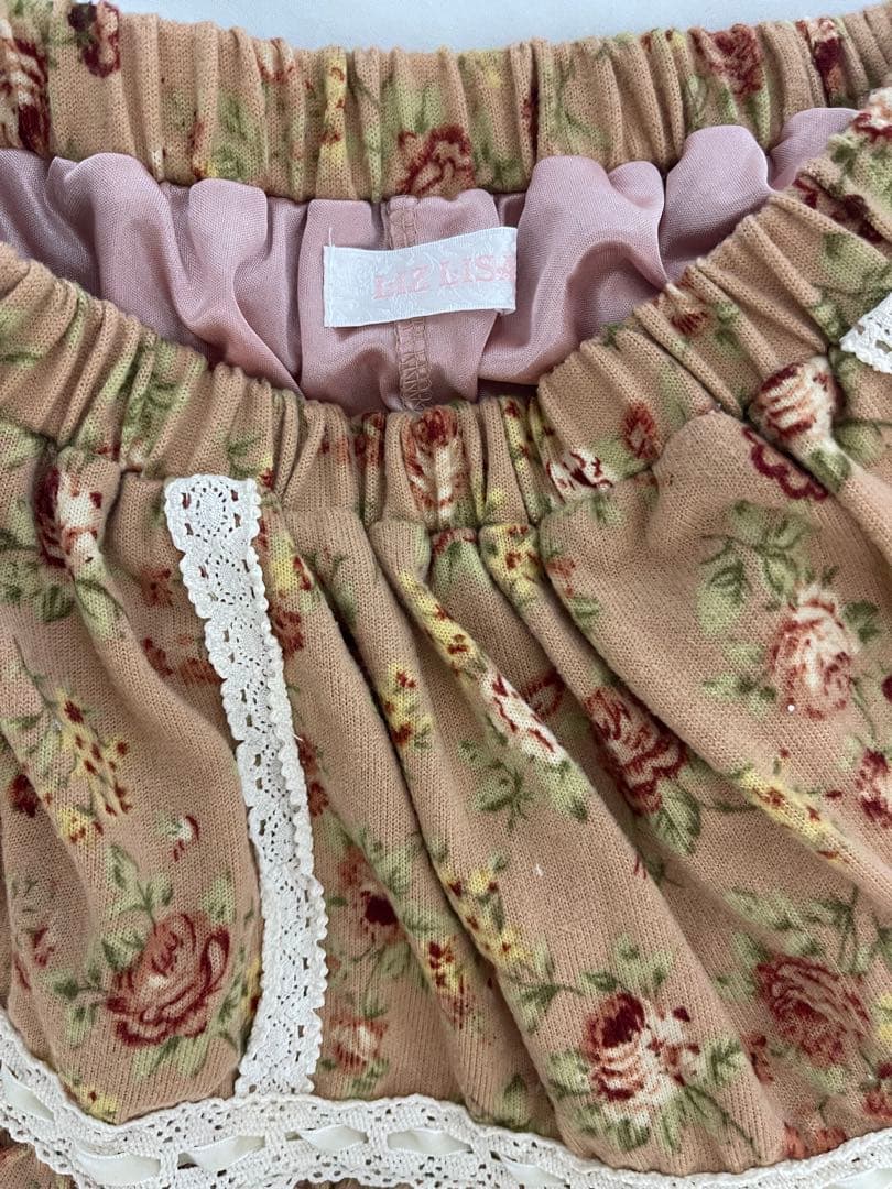 希少✨️LIZLISA インパン付き レース キュロット 花柄 姫ギャル 森ガール