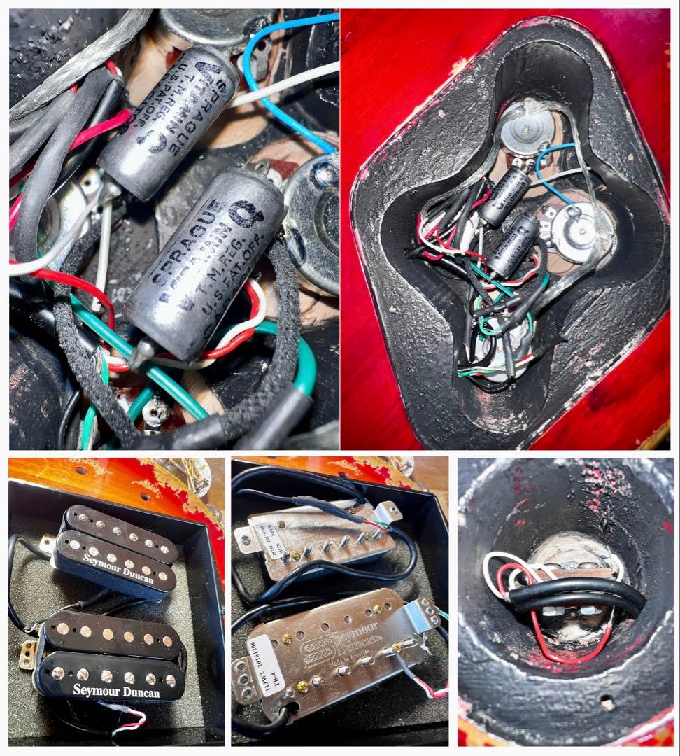 ハードエイジドレスポールスタンダードタイプ/セイモアダンカン×オイルコンデンサー