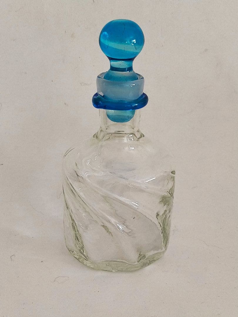 新品　吹きガラス　モール 栓付瓶 三宅吹き硝子工房 三宅義一