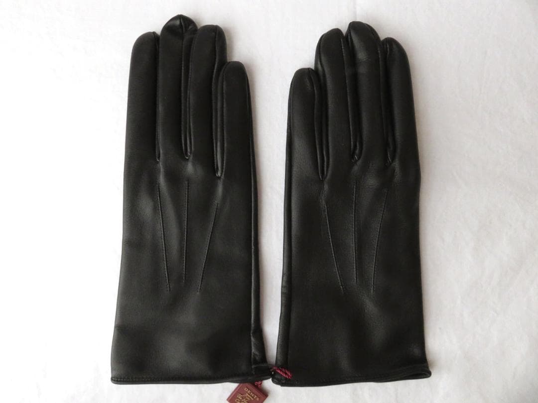 【たつや】デンツ Milton レザーグローブ ブラック 8 アンラインド