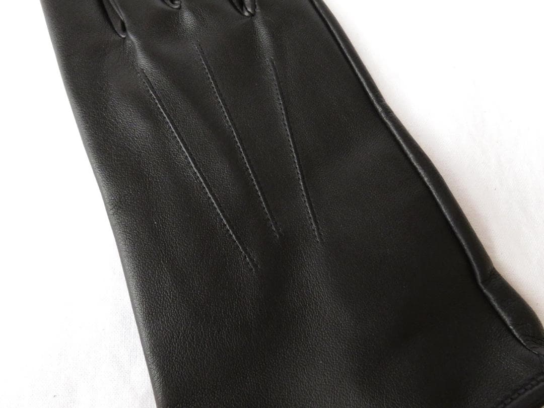 【たつや】デンツ Milton レザーグローブ ブラック 8 アンラインド