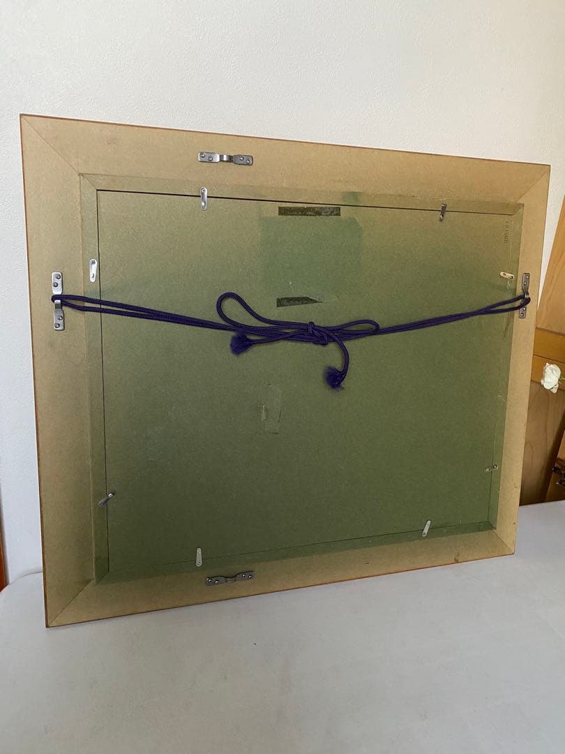 風景画　油絵　絵画　ゴールド装飾油彩額縁　額縁