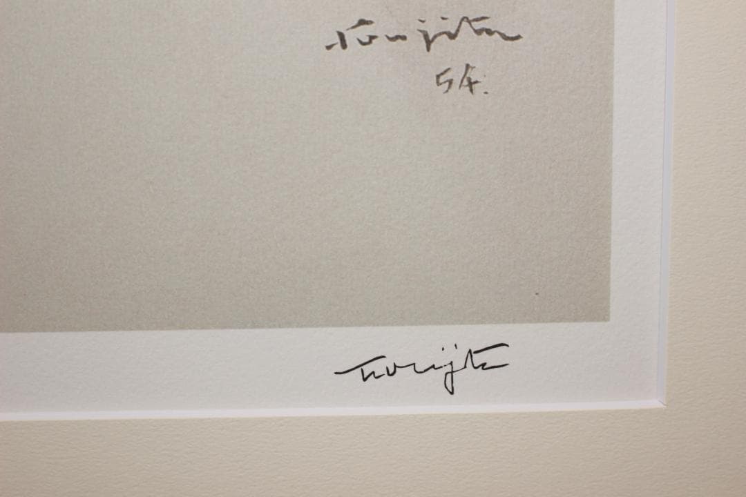 藤田嗣治 エスタンプリトグラフ「少女」 100部限定19/100