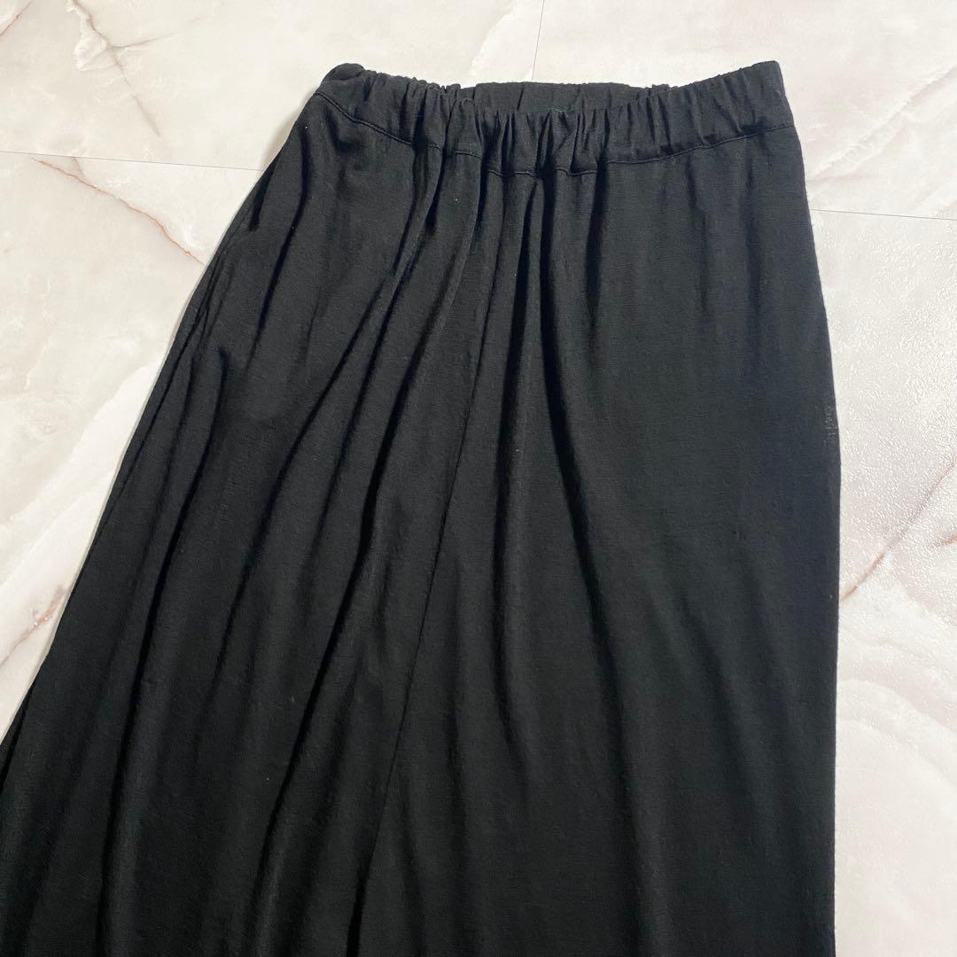 A15988 ジュンヤワタナベ 21SS ジャージーサルエルパンツ　黒 S