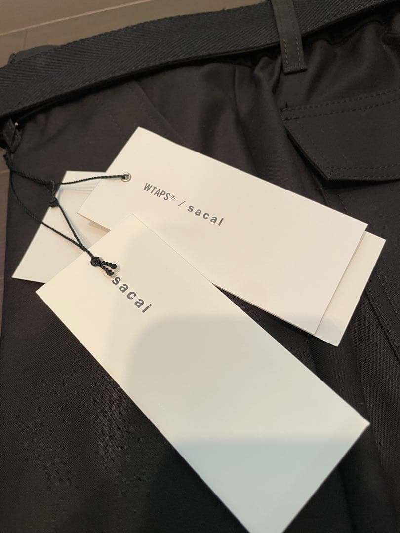 sacai×wtaps Cotton Back Satin Pants 1 新品