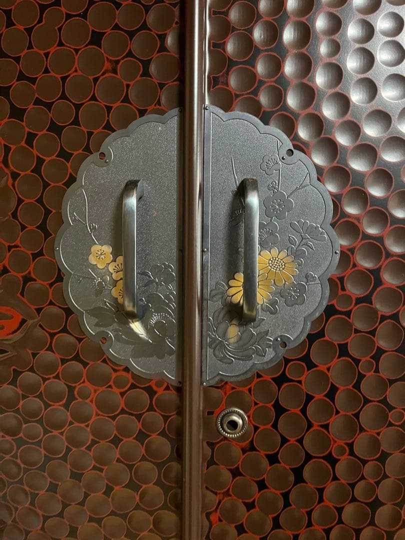 鎌倉彫り　佐藤恵仙作品　桐タンス　和箪笥　着物保管　高級　美品