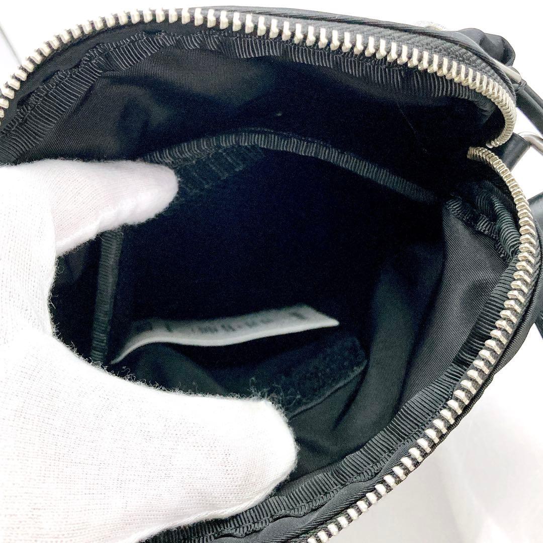 未使用級✨AMI PARIS アミパリス ショルダーバッグ ブラック ナイロン