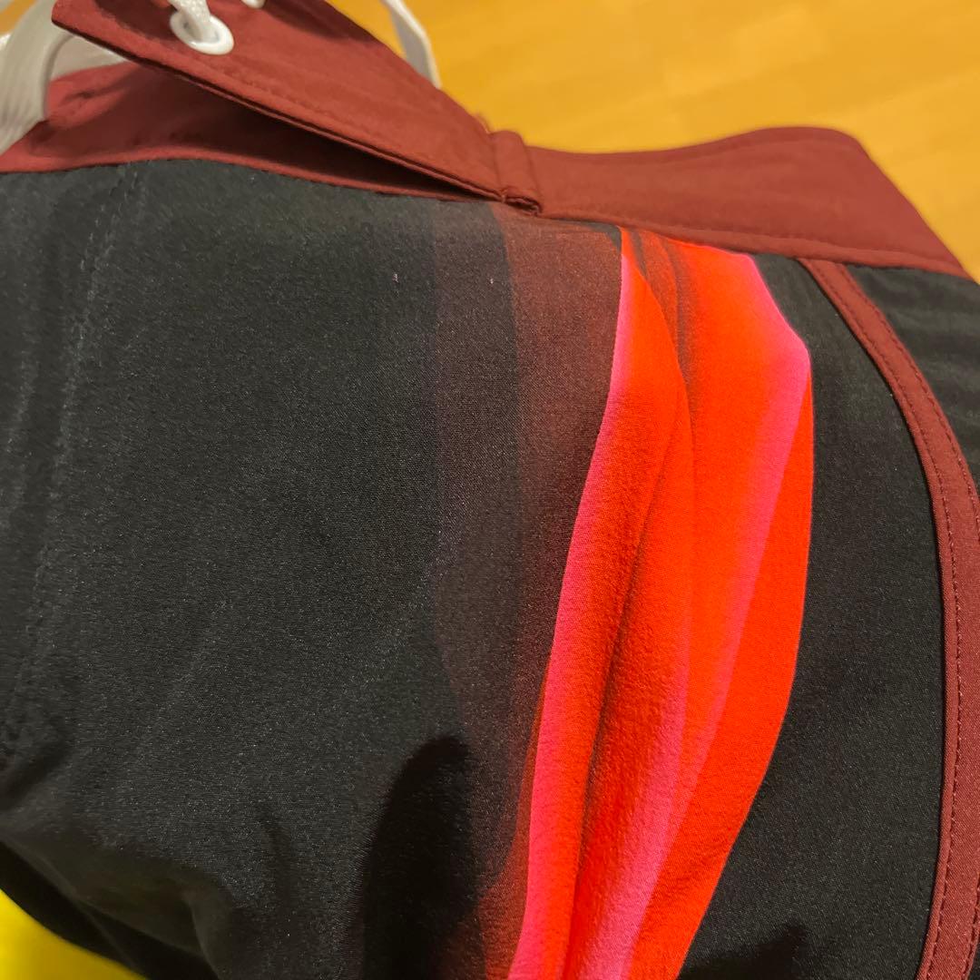 完売 Veatm サーフパンツ　S ボードショーツ　レッド　ブラック