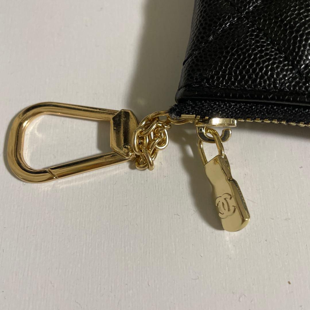 新品未使用　ブラックキルティングケース、キーケース　ノベルティ