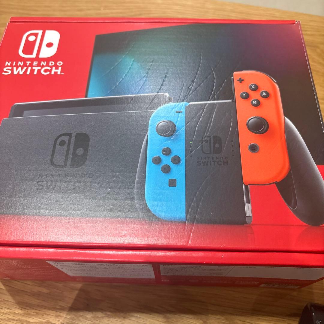 【新型箱付き】ニンテンドースイッチ　本体　付属品完備　ネオンカラー　付属品完備
