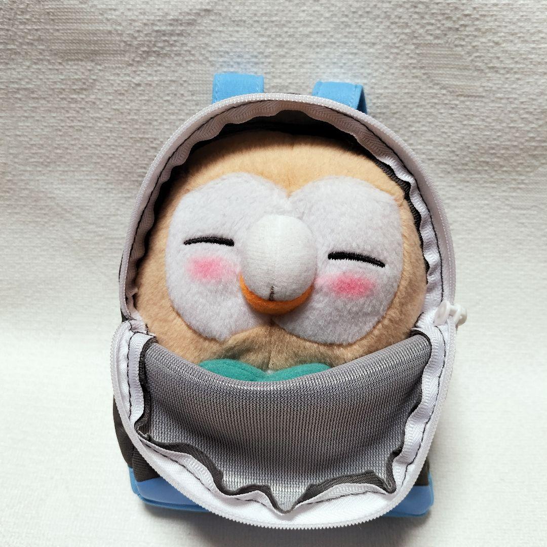 希少　タカラトミー　ポケットモンスター　モクロー　サトシのリュック　ぬいぐるみ