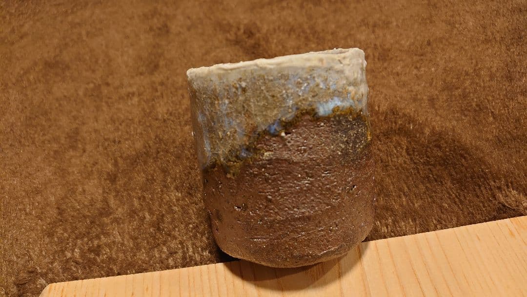 古越前　越前焼　灰釉　窯焼　ぐい呑み　湯呑み　１客