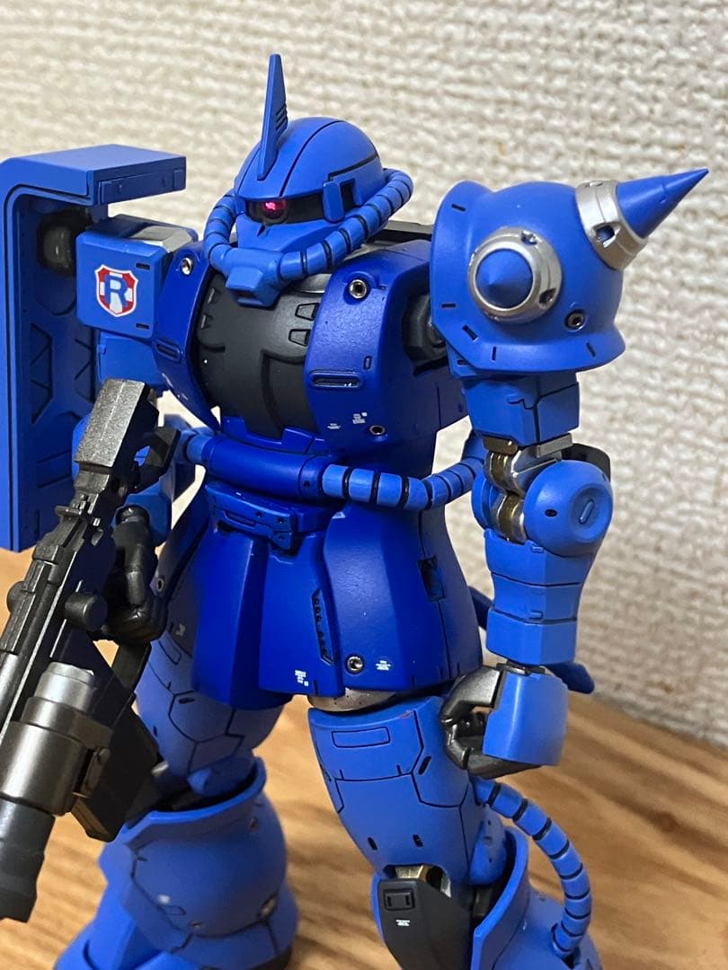 HG THE ORIGIN シャアザク　ランバラルカラー　改修塗装済完成品
