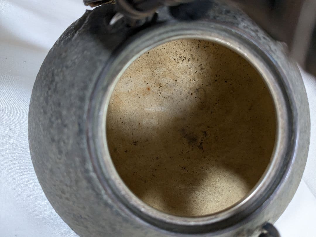 銀製 銀瓶 約220g 宝珠形湯便 茶瓶