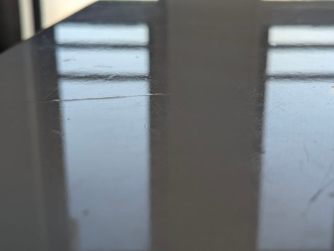 ホワイト長方形ダイニングテーブルセット