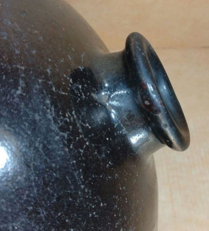 黒高麗花入 表千家十五代(当代)猶有斎 書付箱 黒高麗壷 茶道 李朝 高麗