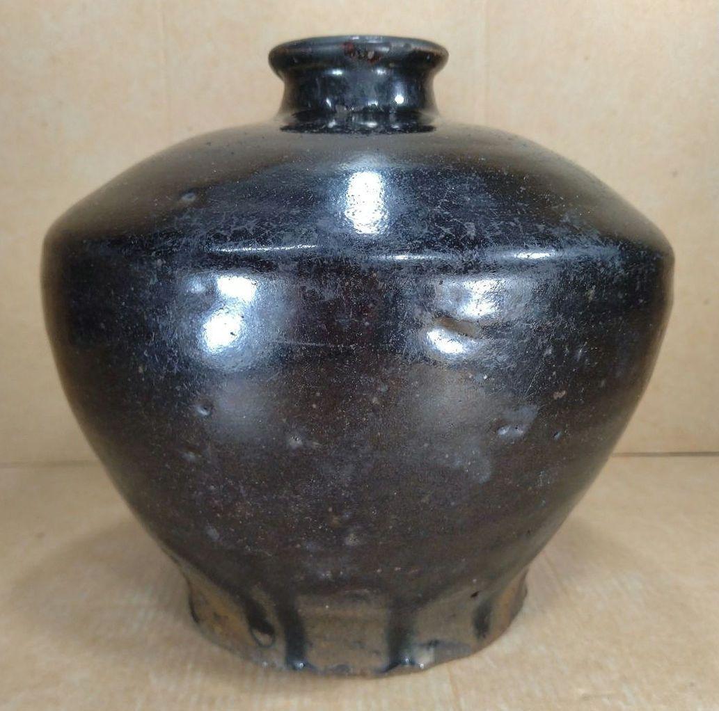 黒高麗花入 表千家十五代(当代)猶有斎 書付箱 黒高麗壷 茶道 李朝 高麗