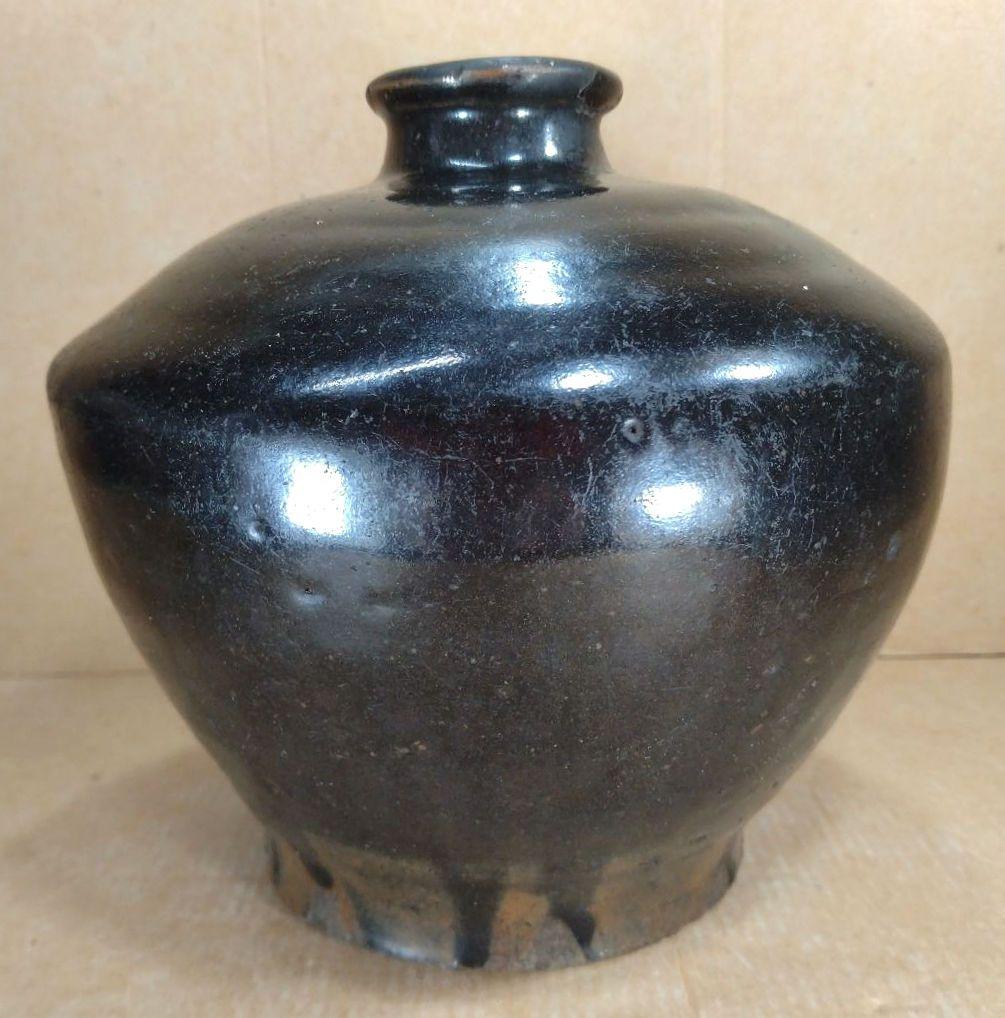 黒高麗花入 表千家十五代(当代)猶有斎 書付箱 黒高麗壷 茶道 李朝 高麗