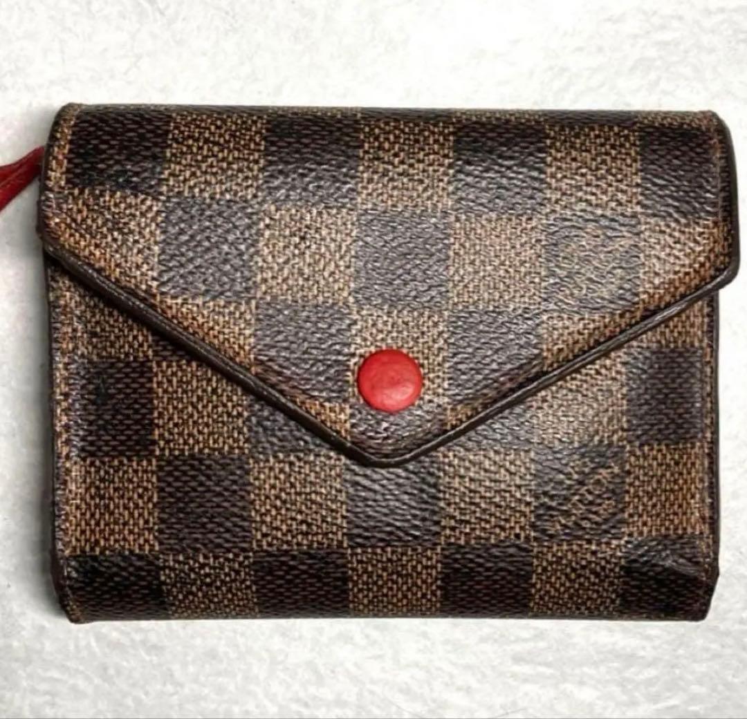 ルイヴィトン ダミエ ポルトフォイユ　ゾエ　ヴィクトリーヌ　折り財布
