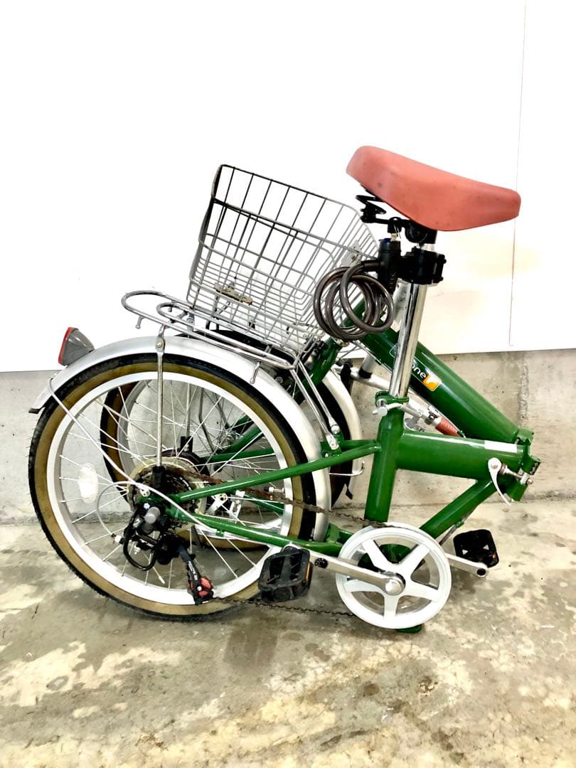 折りたたみ自転車 Topone モスグリーン