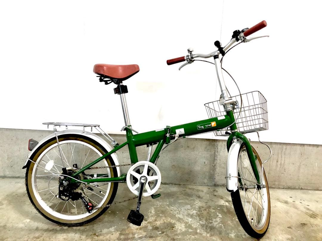 折りたたみ自転車 Topone モスグリーン