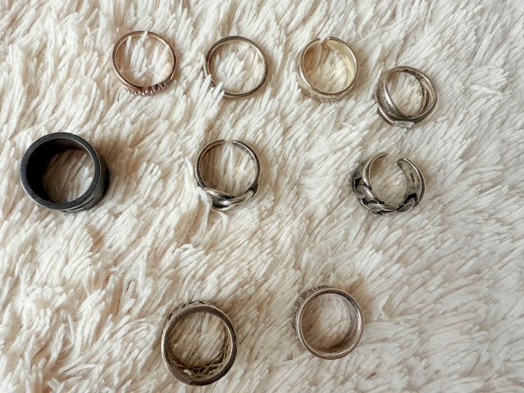 SILVER/ 925銀の指輪のセット